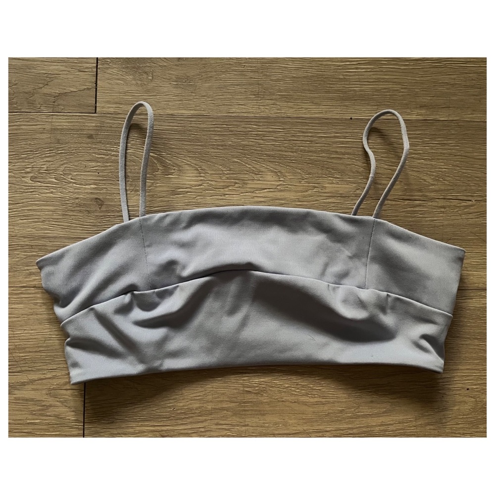 Mango Light Blue Bralette Size Small